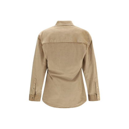 Beige Denim Shirt