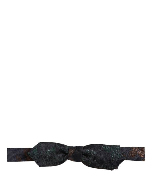 Men Multicolor 100% Silk Adjustable Neck Papillon Bow Tie