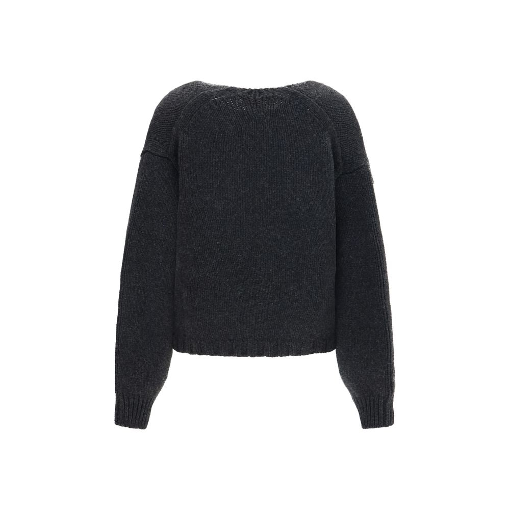 Gray Cashmere Cardigan