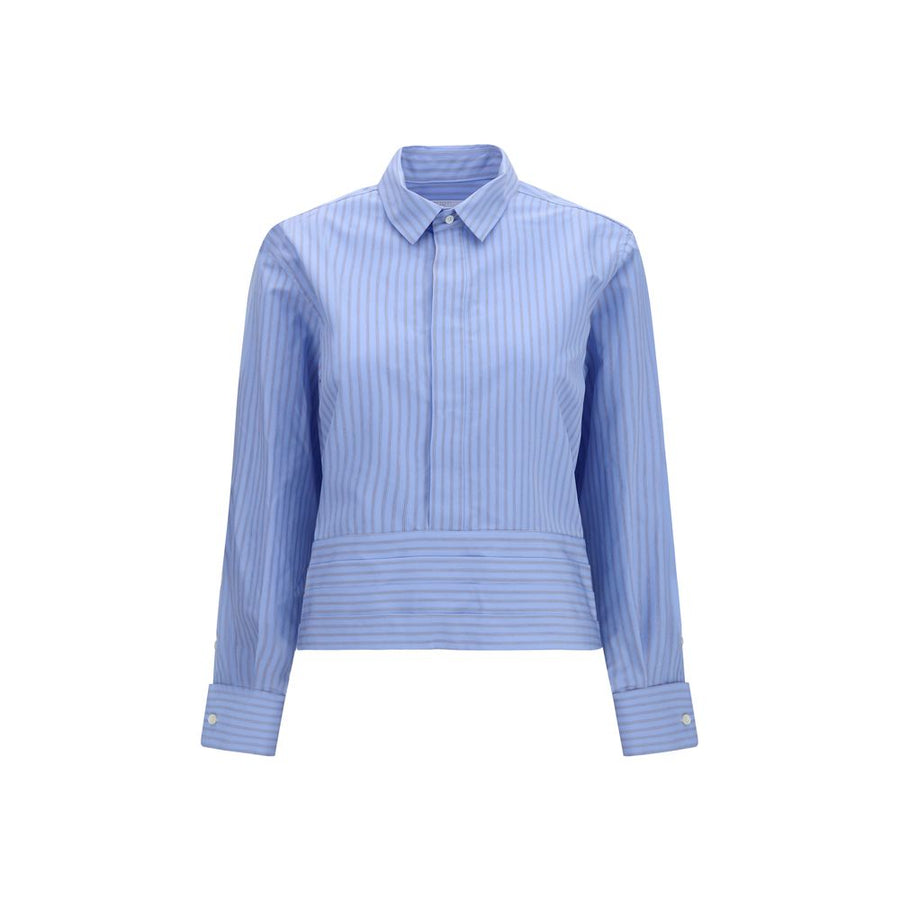 Blue Cotton Pattern Shirt