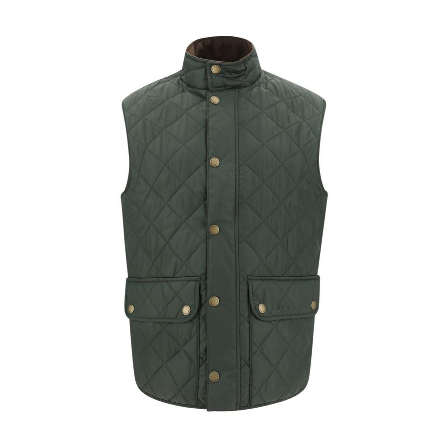 Green Polyamide Sleeveless Jacket