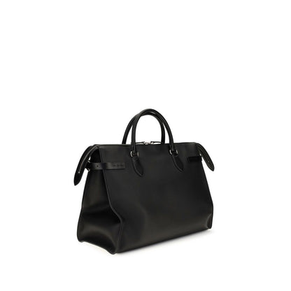 Black Calf Leather Bos Taurus Handbag