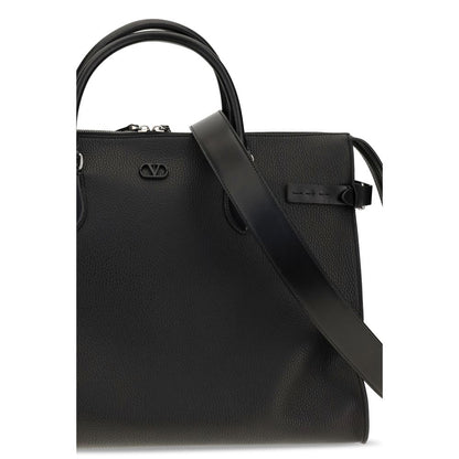 Black Calf Leather Bos Taurus Handbag