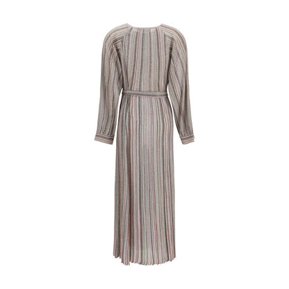 Multicolor Viscose Long Dress