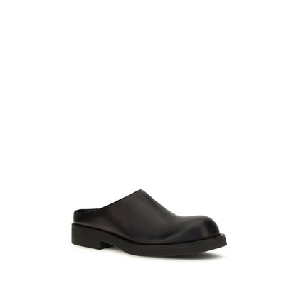 Black Calf Leather Bos Taurus Mules