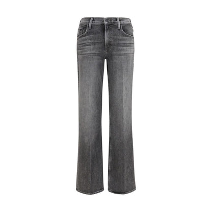 Gray Cotton Bootcut Jeans