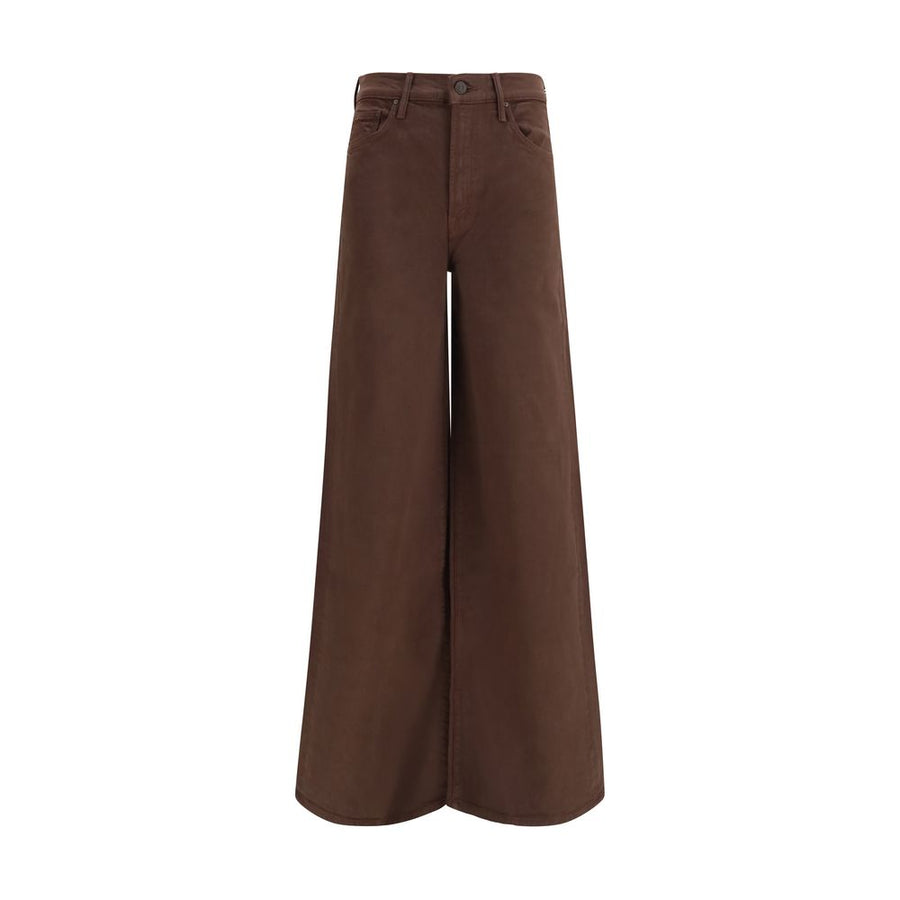 Brown Cotton Jeans Denim