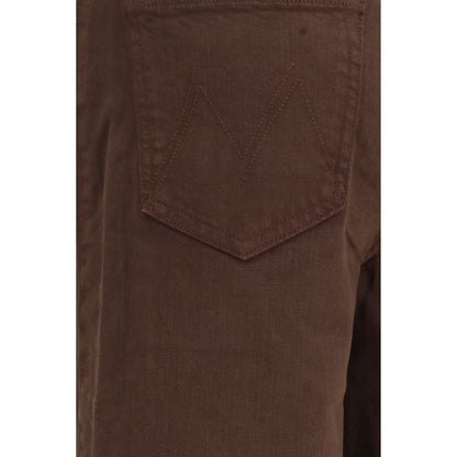 Brown Cotton Jeans Denim
