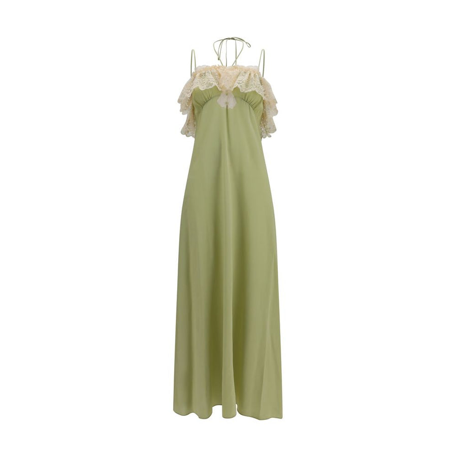 Bicolor Silk Casual Dress