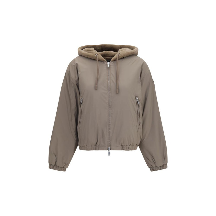 Brown Faux Fur Sweatshirt