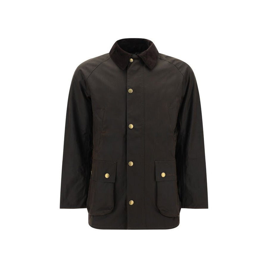 Bicolor Cotton Full-Length Jacket