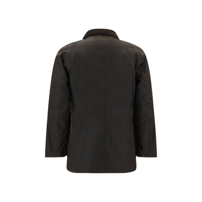 Bicolor Cotton Full-Length Jacket