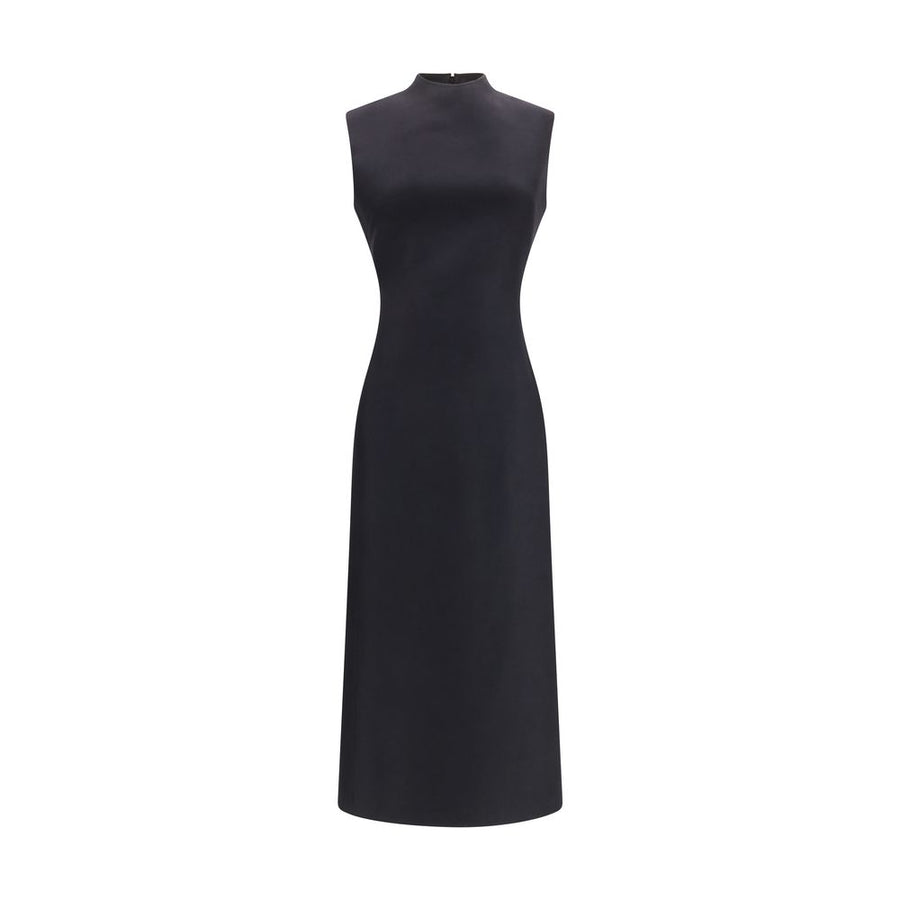 Black Wool Oves Aries Casual Dress