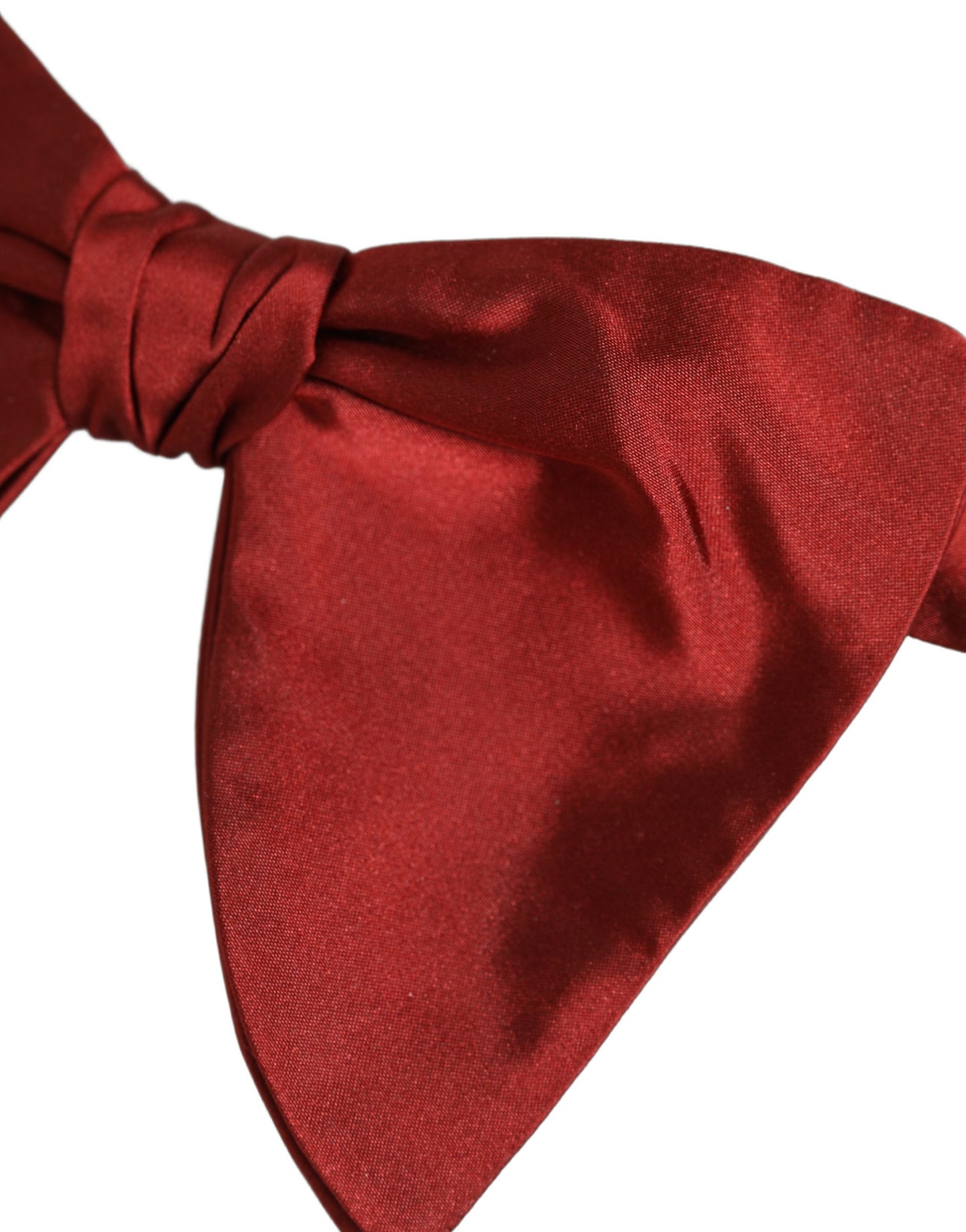 Men Red 100% Silk Adjustable Neck Papillon Bow Tie