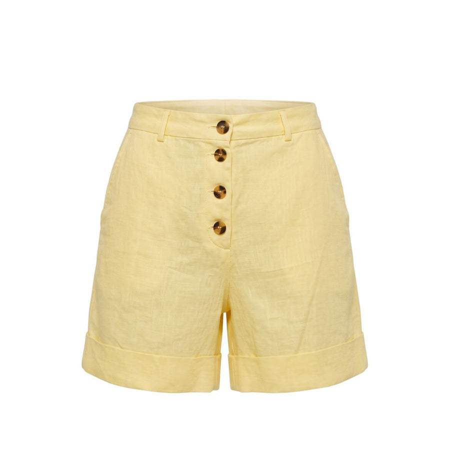 Yellow Flax Women Shorts