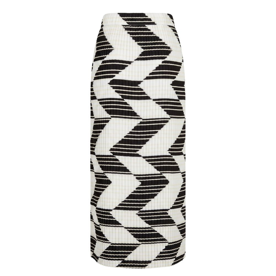 White Polyester Women Skirt