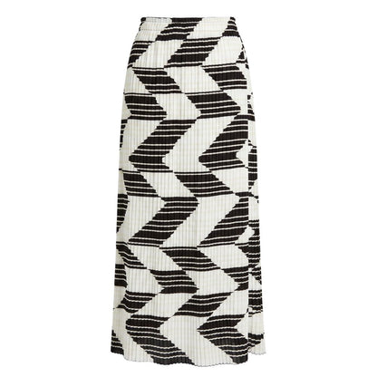 White Polyester Women Skirt