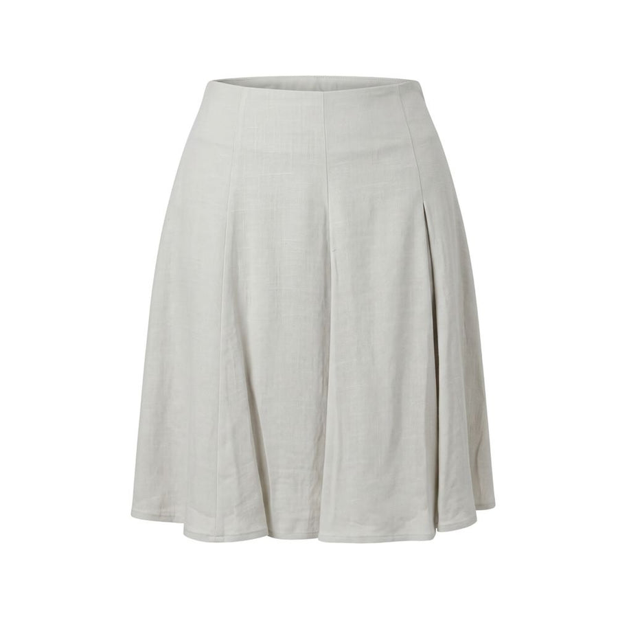 Beige Viscose Women Skirt