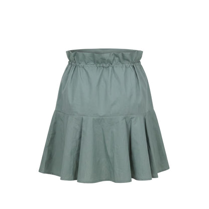 Green Cotton Women Skirt