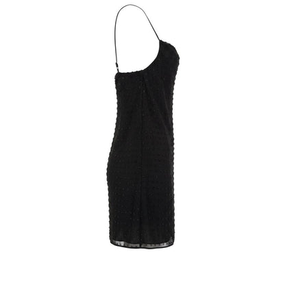 Black Polyester Women Tank