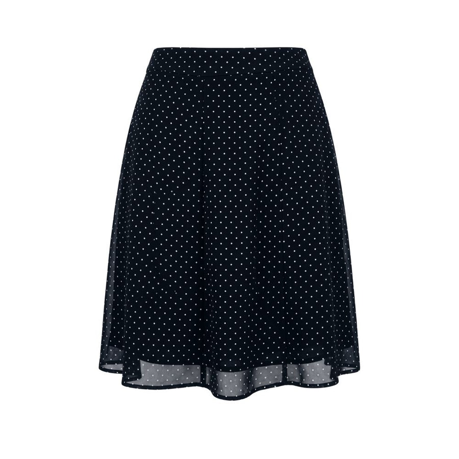 Black Viscose Women Skirt