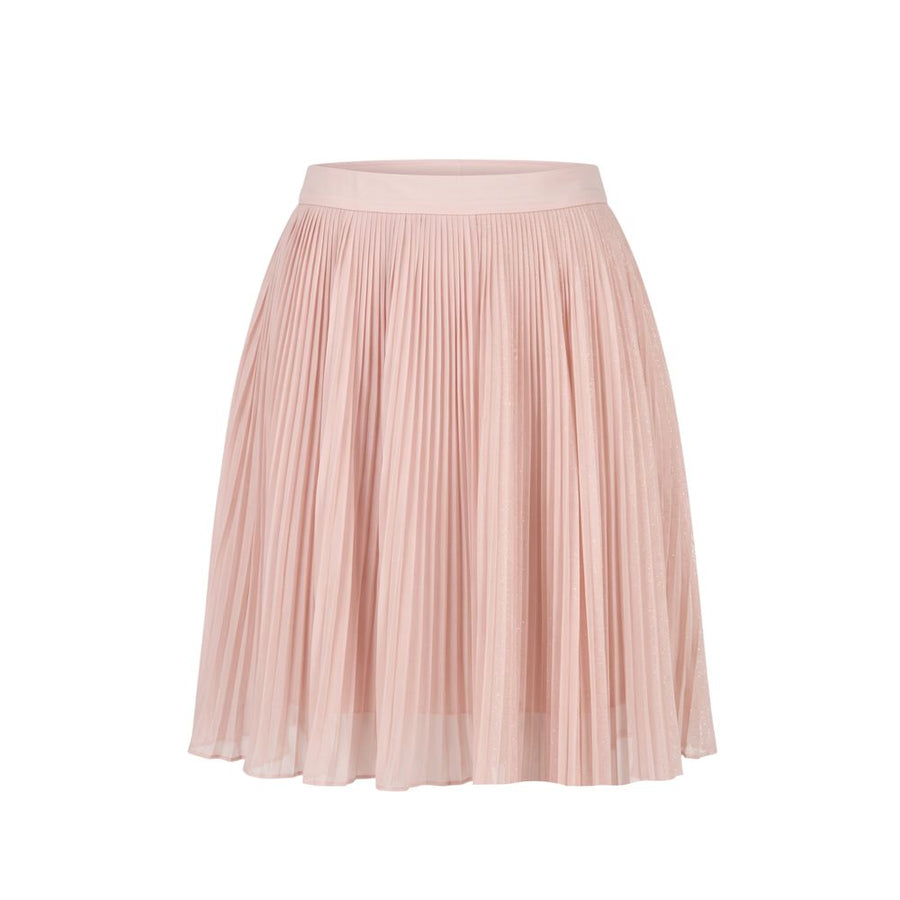 Pink Polyester Women Skirt