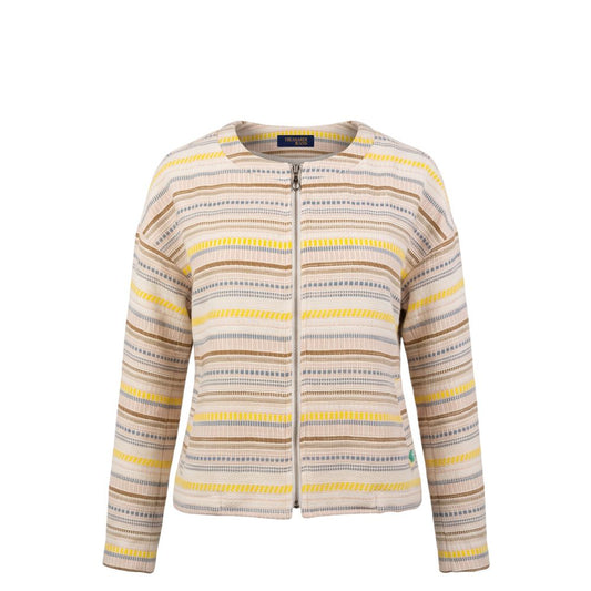 Beige Cotton Women's Jacket