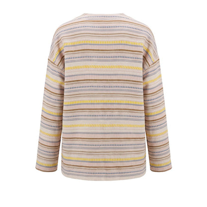 Beige Cotton Women's Jacket