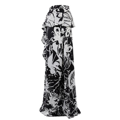 Black Polyester Women Skirt