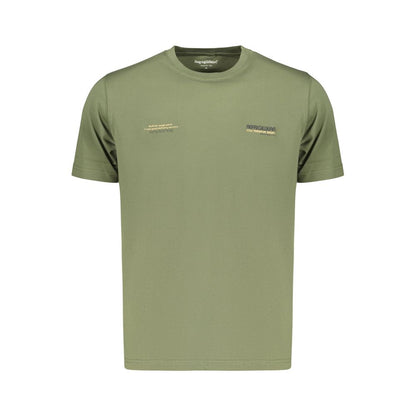Green Cotton Men's T-Shirt