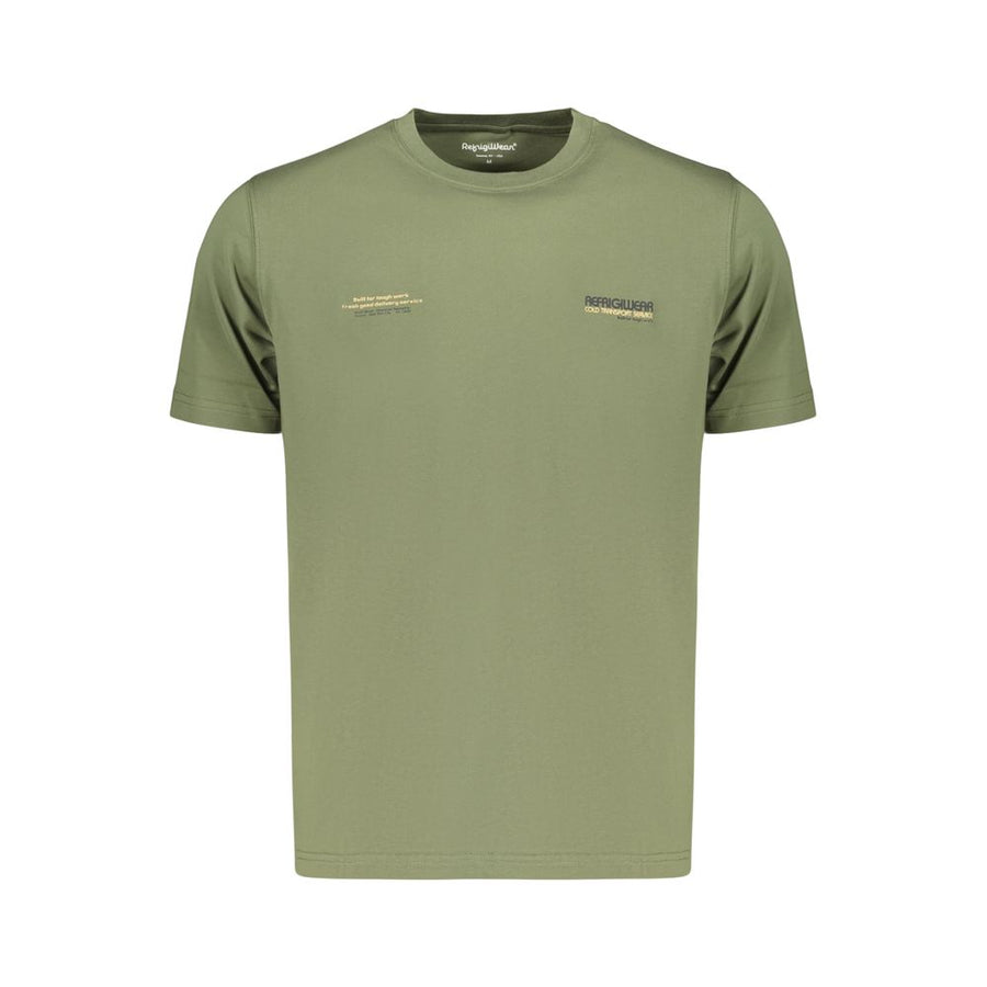 Green Cotton Men's T-Shirt