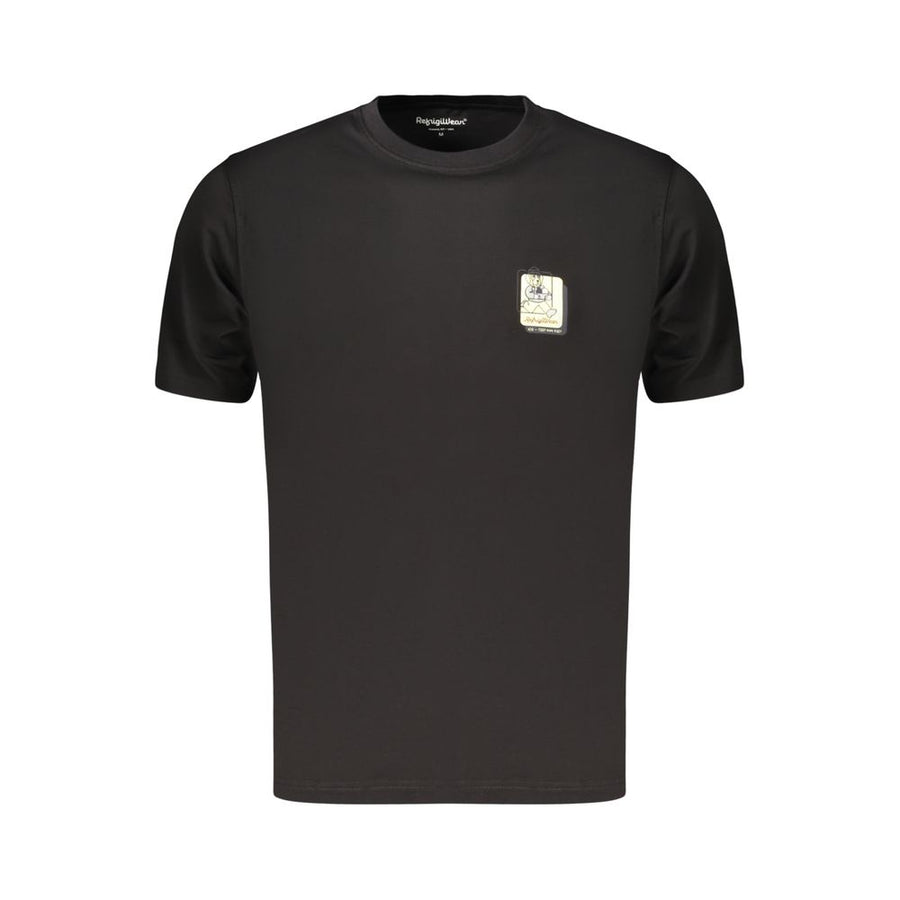 Black Cotton Men's T-Shirt