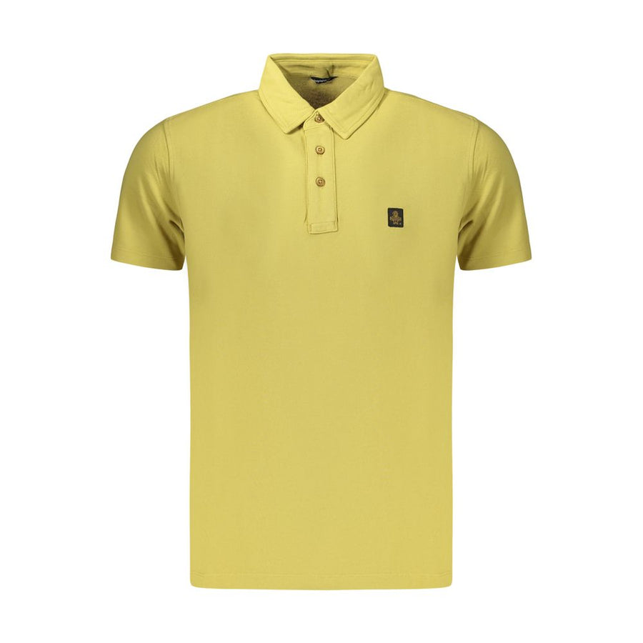 Yellow Cotton Men's Polo