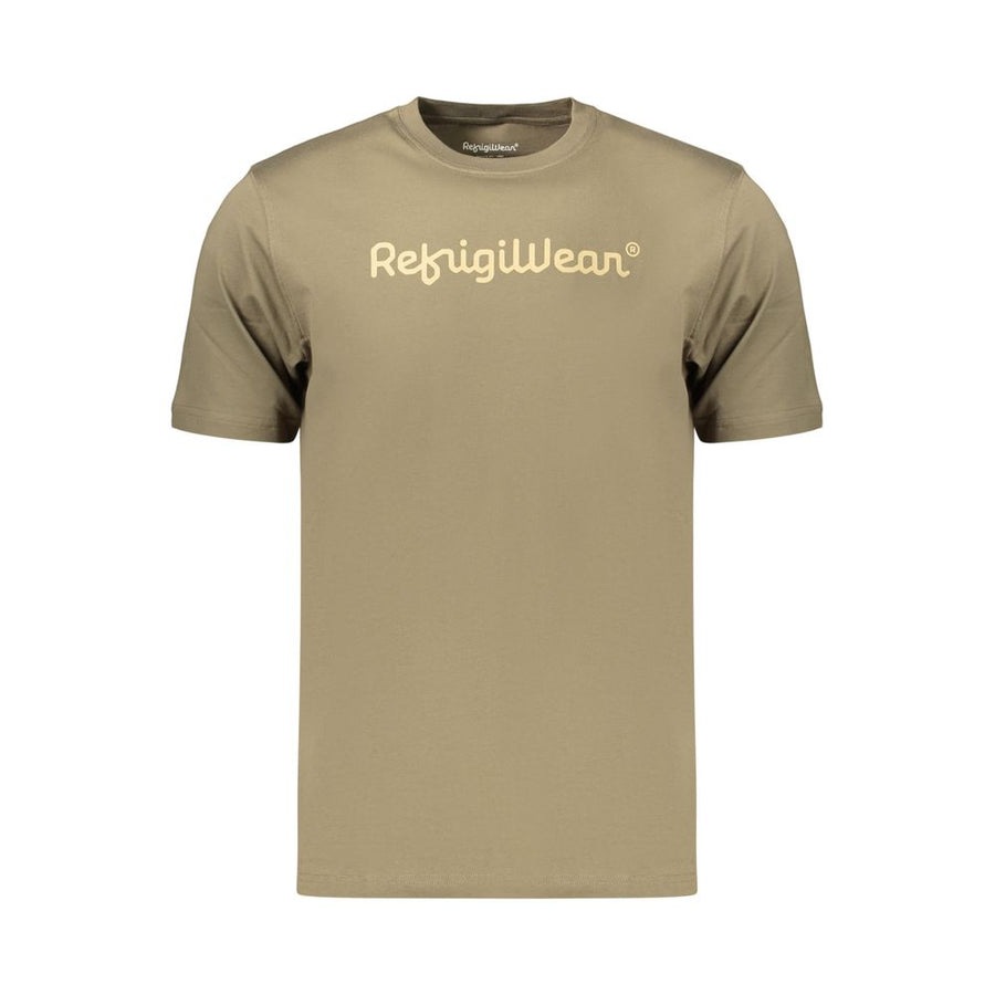 Green Cotton Men's T-Shirt