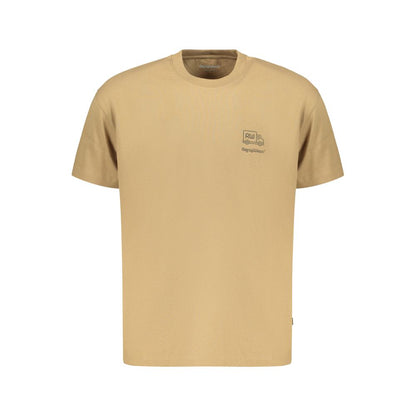 Brown Cotton Men's T-Shirt