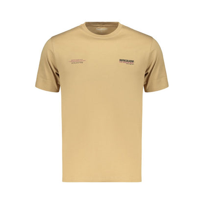 Brown Cotton Men's T-Shirt