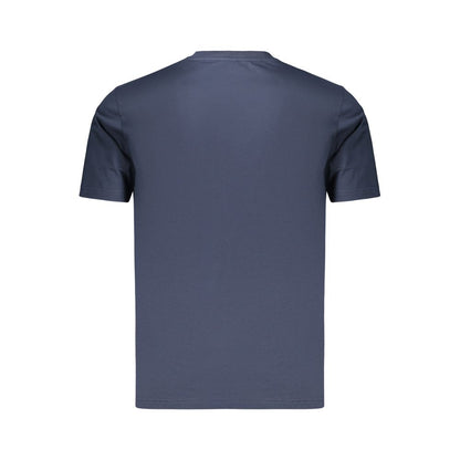 Blue Cotton Men's T-Shirt