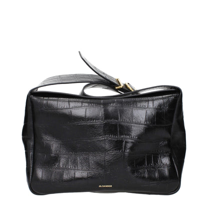 Black Leather Crossbody Bag