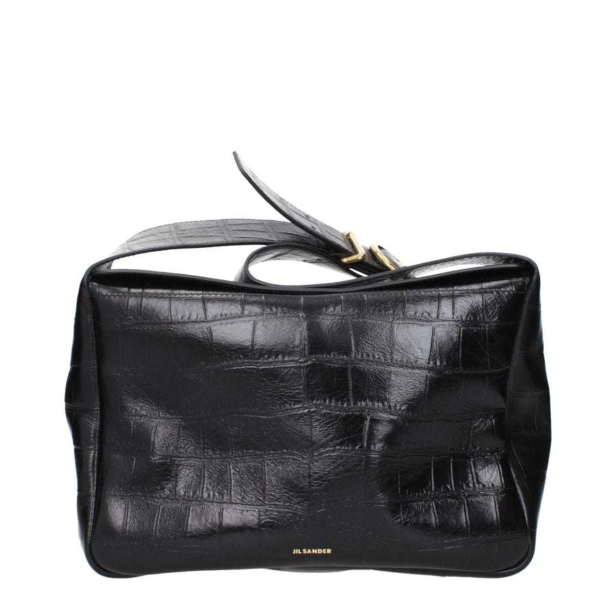 Black Leather Crossbody Bag