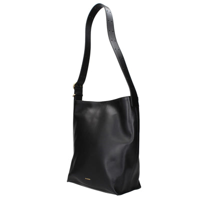 Black Leather Crossbody Bag
