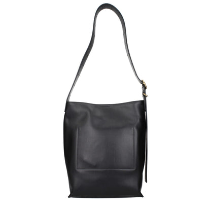 Black Leather Crossbody Bag