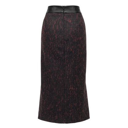 Black Wool Women Skirt