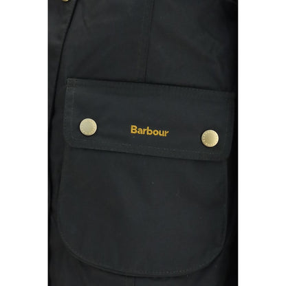Bicolor Cotton Full-Length Jacket