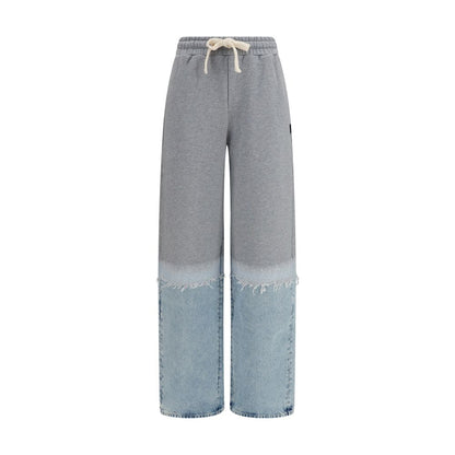 Multicolor Cotton Athletic Pants