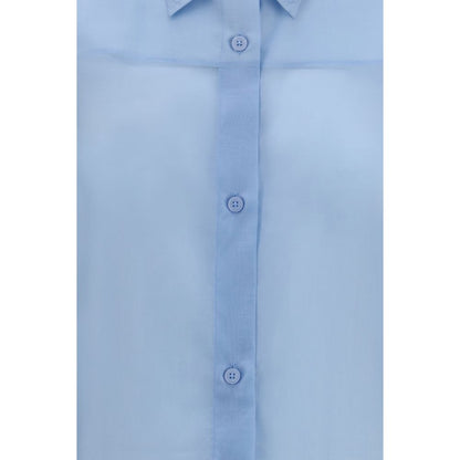 Blue Wool Oves Aries Dress Shirt