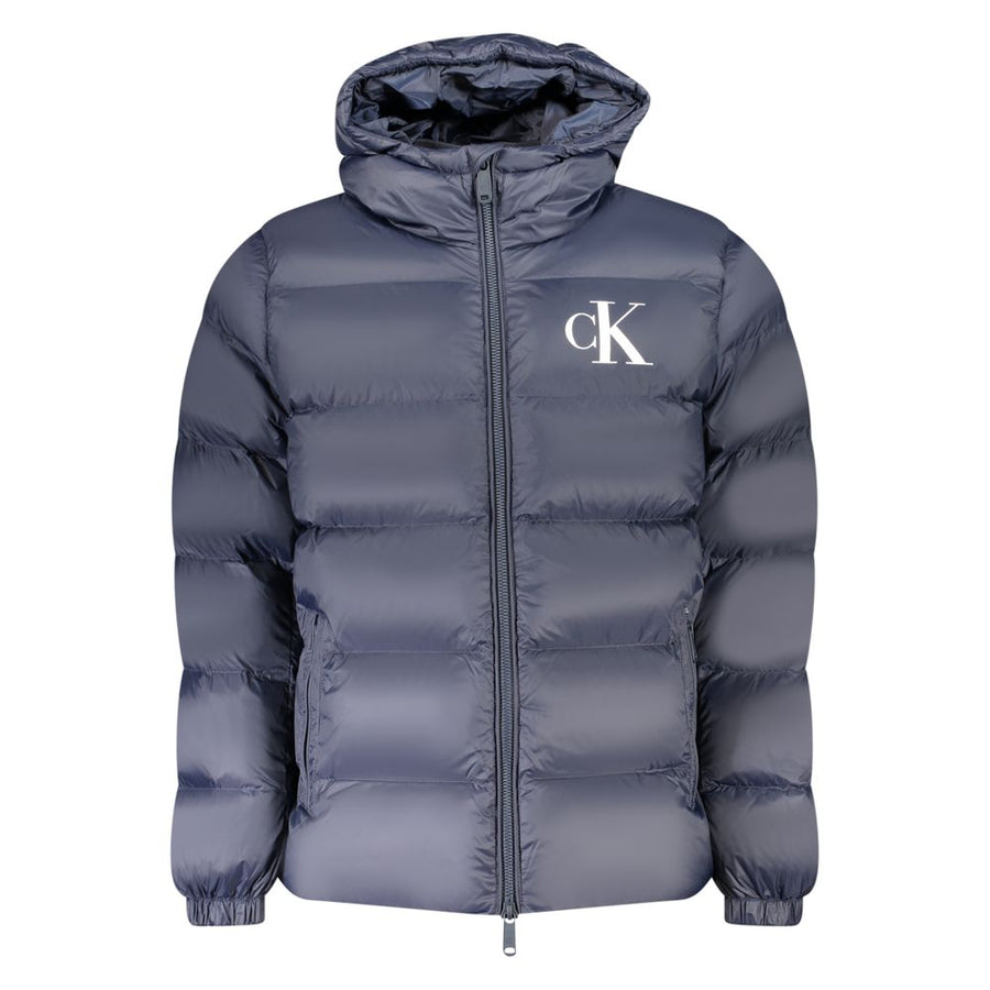 Blue Nylon Men's Jacket