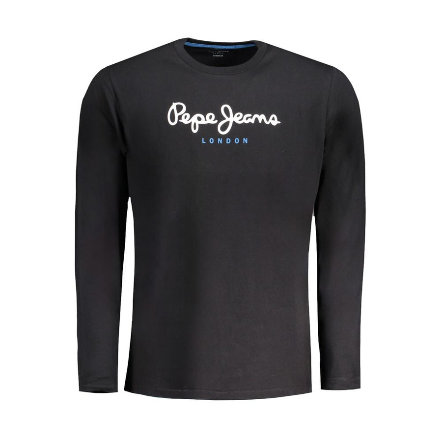 Black Cotton Men T-Shirt
