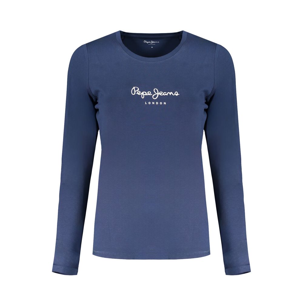 Blue Cotton Women's T-Shirt