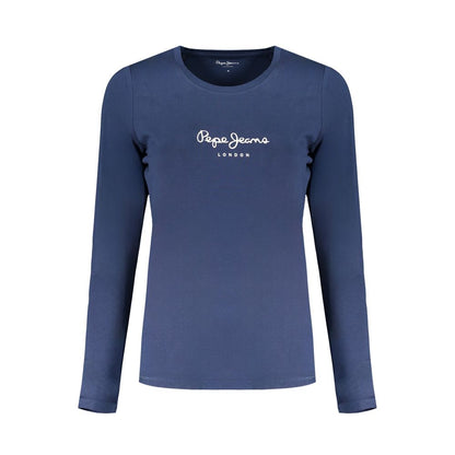 Blue Cotton Women's T-Shirt