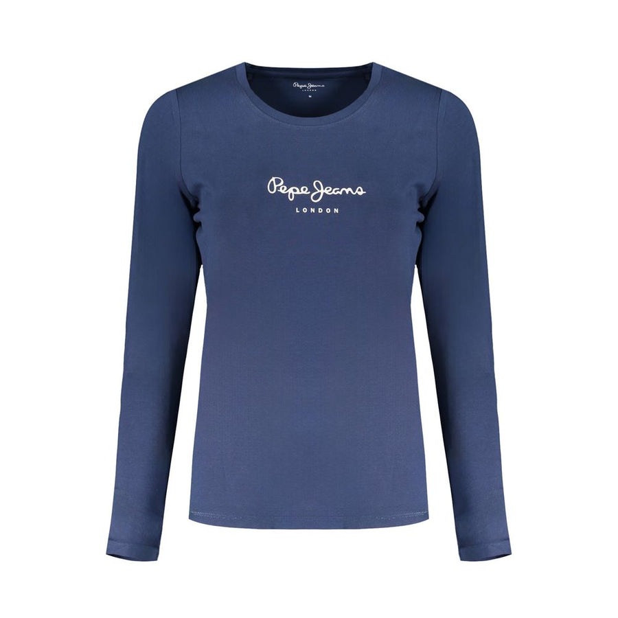 Blue Cotton Women's T-Shirt